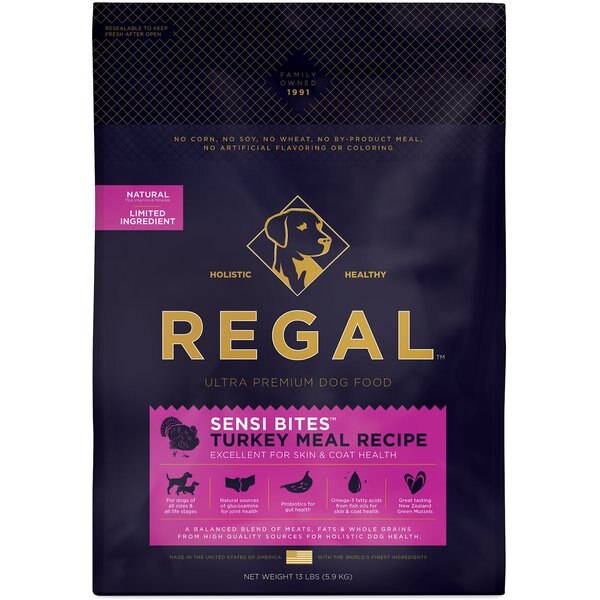 Regal Pet Foods Sensi Bites Turkey Meal Recipe Dry Dog Food