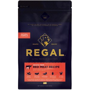 Regal Pet Foods Red Meat Recipe Grain-Free Buffalo & Lamb Meals Dry Dog Food, 4-lb bag