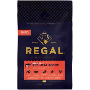 Regal Pet Foods Red Meat Recipe Grain-Free Buffalo & Lamb Meals Dry Dog Food, 26-lb bag