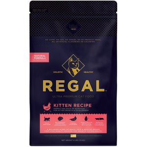 Regal Pet Foods Kitten Recipe Dry Cat Food, 4-lb bag