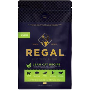 Regal Pet Foods Lean Recipe Dry Cat Food, 4-lb bag