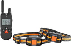 Trainer Dog Collar, Waterproof & Rechargeable with 430 Yards Range, 2 Collars, Nylon