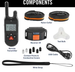 Trainer Dog Collar, Waterproof & Rechargeable with 430 Yards Range, 2 Collars, Nylon slide 2 of 6