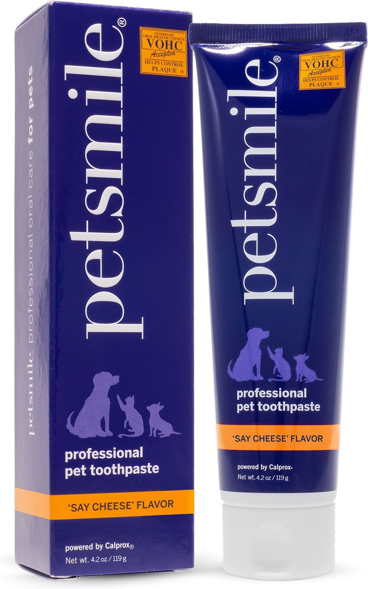 PETSMILE Professional Say Cheese Flavor Dog Cat Toothpaste 4.2