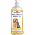 Coco and Luna Wild Alaskan Salmon Oil Omega 3 Supplement for Dog & Cat, 16-oz