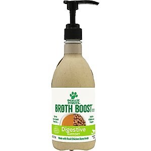 Doggie Dailies Broth Boost Chicken Flavored Liquid Digestion Support Supplement for Dogs, 16-oz bottle