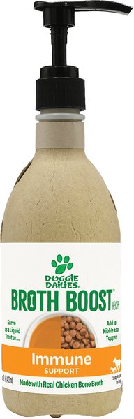 Doggie Dailies Broth Boost Chicken Flavored Liquid Immune Support Supplement for Dogs, 16-oz bottle slide 1 of 8
