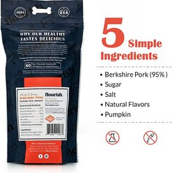 Flourish Human Grade Rough Cut Berkshire Pork Jerky Dog Treats, 8-oz bag slide 2 of 2