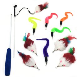 Pet Fit For Life 10 Piece Dual Rod Wand Cat Toy