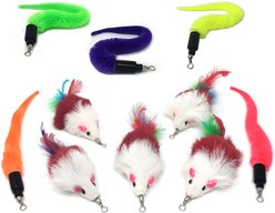 Pet Fit For Life Feather Wand Cat Toy Replacement Pack, 10 count