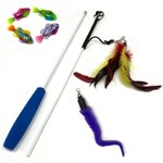 PET FIT FOR LIFE 4-Piece Bundle Interactive Swimming Fish + Feather ...