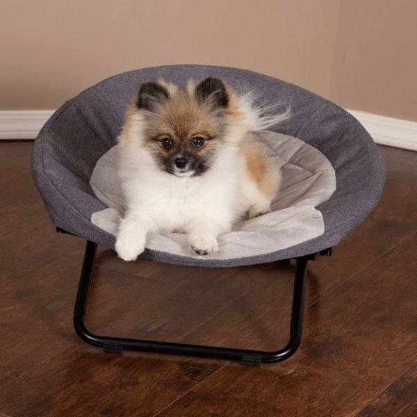 K&H PET PRODUCTS Cozy Cot Elevated Dog Bed, Classy Gray, Small