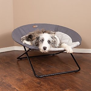 K&H Pet Products Cozy Cot Elevated Dog Bed, Classy Gray, Large
