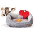 K&H Pet Products Mother’s Heartbeat Heated Bolster Kitten Bed
