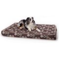 K&H Pet Products Superior Orthopedic Indoor/Outdoor Dog Bed, Brown/Paw, Large