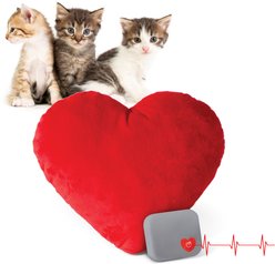 K&H Pet Products Mother's Heartbeat Kitty Heart Pillow