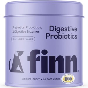 Finn Digestive Prebiotic & Probiotic Supplement For Dogs, 90 count