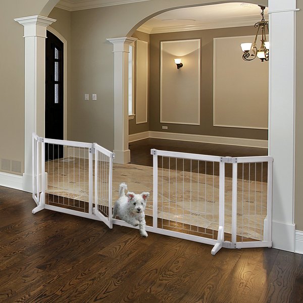 RICHELL Wide Dog Gate II, White
