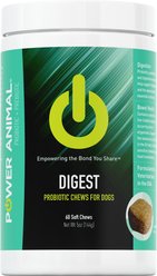 POWER Animal Digest Probiotic Chews Dog Supplement, 60 count