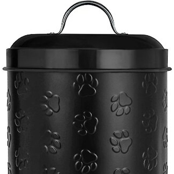 metal dog food container