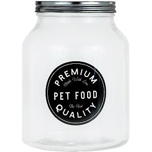 Amici Pet Venice Premium Pet Glass Dog Treat Canister
