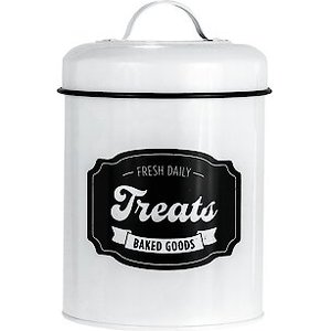 Amici Pet Fresh Daily Treats Metal Dog Treat Canister