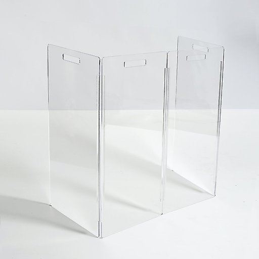 Hiddin Clear View Zig Zag Freestanding Dog Gate, 4-Panel