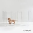 HIDDIN Clear View Zig Zag Freestanding Dog & Cat Gate, 6-Panel - Chewy.com