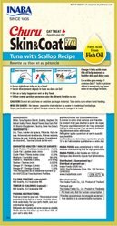 Inaba Churu Grain-Free Skin & Coat Tuna with Scallop Recipe Lickable Cat Treat, 24 count slide 2 of 6