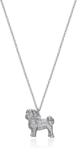Scamper & Co Shih Tzu Sterling Silver Pendant Necklace