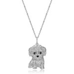 SCAMPER & CO 18K Yellow Gold Plated Sterling Silver Poodle