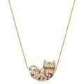 Scamper & Co 18K Yellow Gold Plated Sterling Silver Sweat Dreams Kitty Pendant Necklace