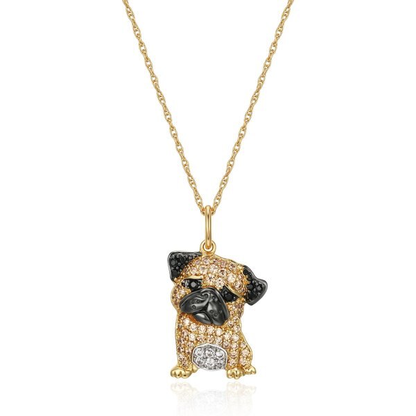 Scamper & Co 18K Yellow Gold Plated Sterling Silver Poodle Pendant Necklace