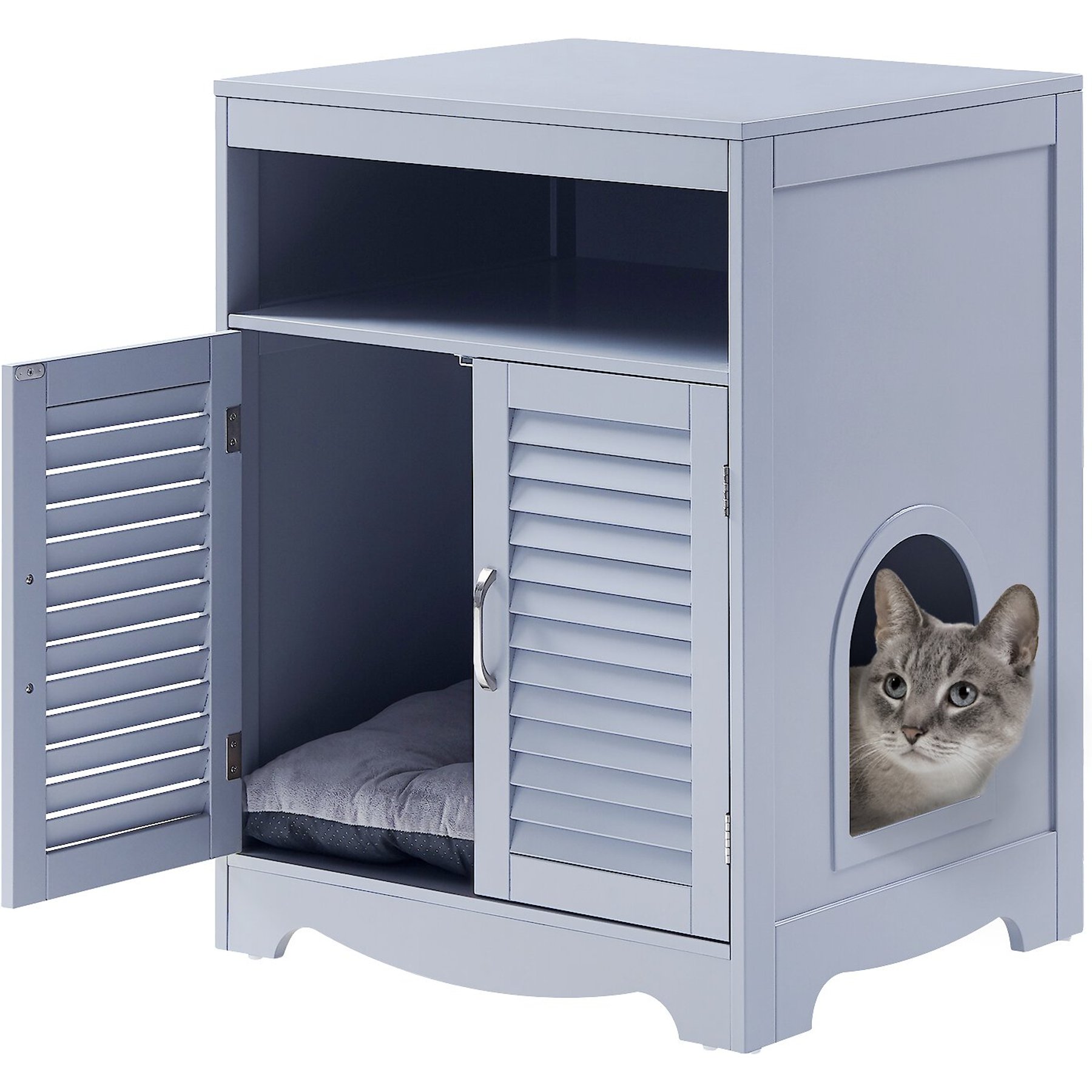 Discontinued PENNPLAX CatWalk Double Door Cat Litter Box Enclosure