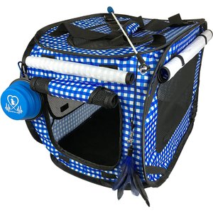 Katziela Deluxe Quilted Airline Approved Pet Dog & Cat Carrier for
