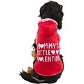 Wagatude Mommy's Little Valentine Heart Dog Hoodie, XX-Small