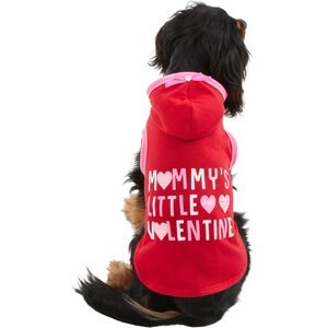 Wagatude Mommy's Little Valentine Heart Dog Hoodie, XX-Large