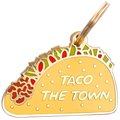Two Tails Pet Company Personalized Taco the Town Dog & Cat ID Tag