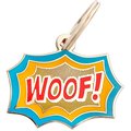 Two Tails Pet Company Personalized Woof! Dog & Cat ID Tag
