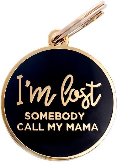 Two Tails Pet Company Personalized I'm Lost Dog & Cat ID Tag, Navy slide 1 of 5