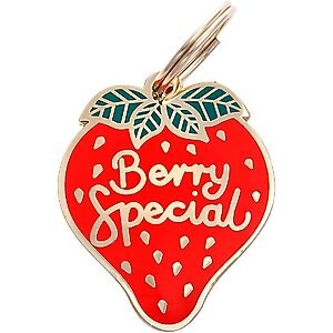 Two Tails Pet Company Personalized Berry Special Dog ID Tag
