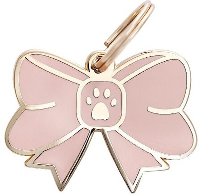 Two Tails Pet Company Personalized Bow Dog & Cat ID Tag, slide 1 of 1