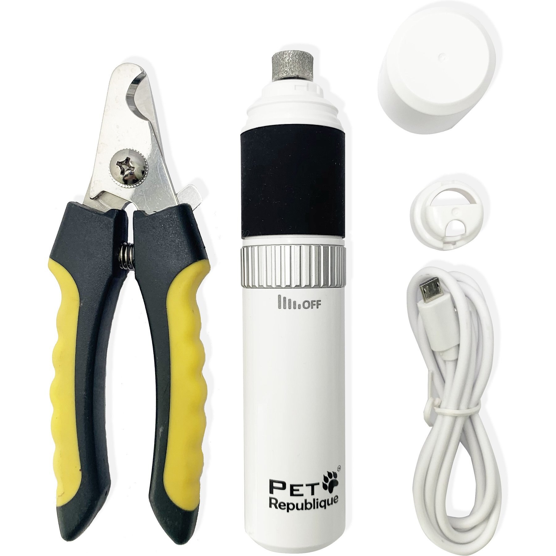 Pet Republique Rechargeable Large Electric Dog & Cat Nail Grinder & Clippers