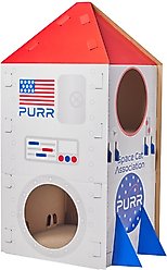 Frisco Spaceship Cardboard Cat House, 2-Story