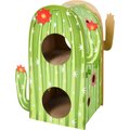 Frisco Cactus Cardboard Cat House, 2-Story