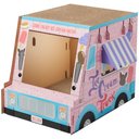 Frisco Ice Cream Truck Cardboard Cat House, 2-Story