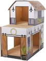 Frisco Farmhouse Cardboard Cat House, 2-Story