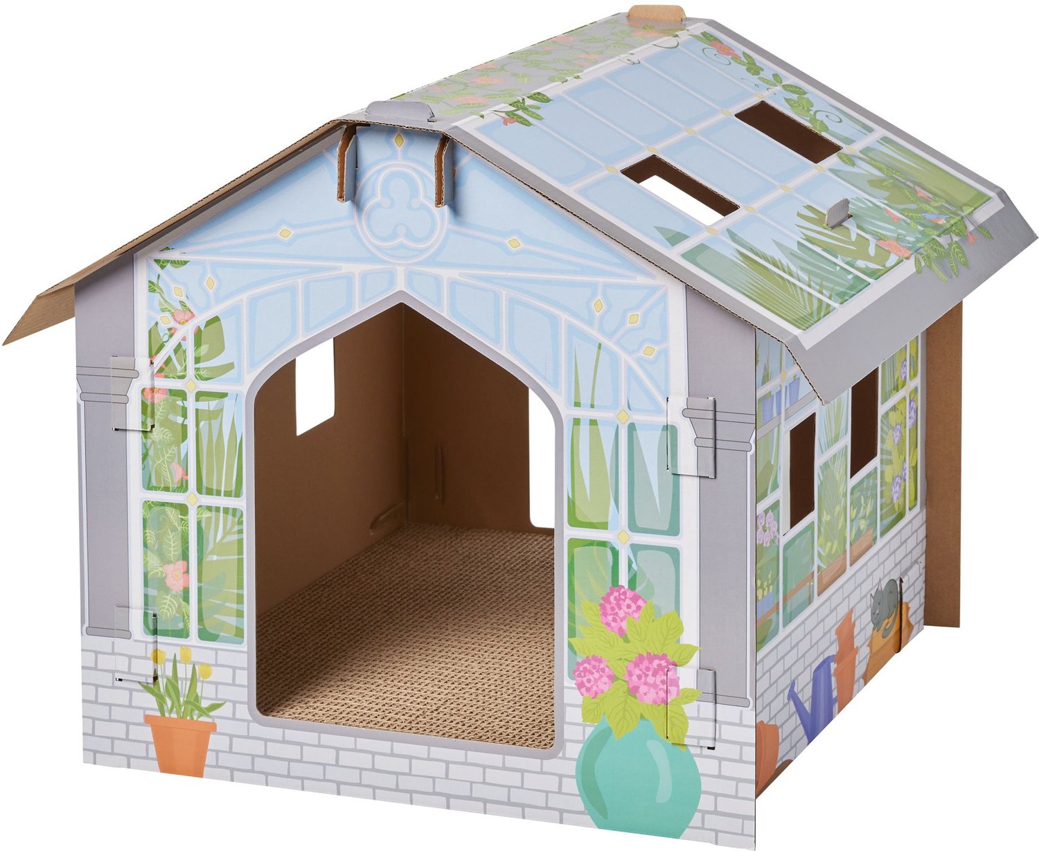 FRISCO Greenhouse Cardboard Cat House