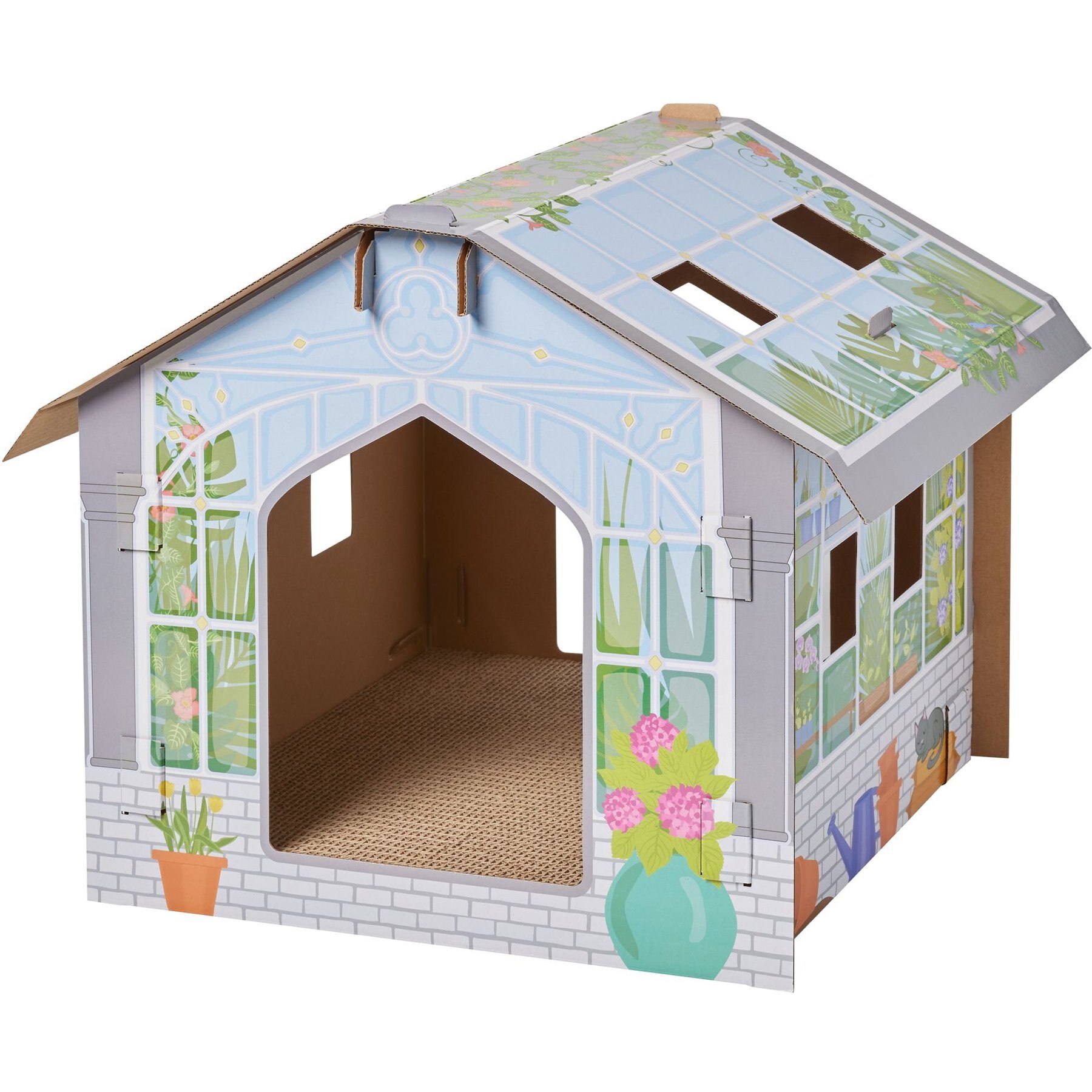 FRISCO Greenhouse Cardboard Cat House