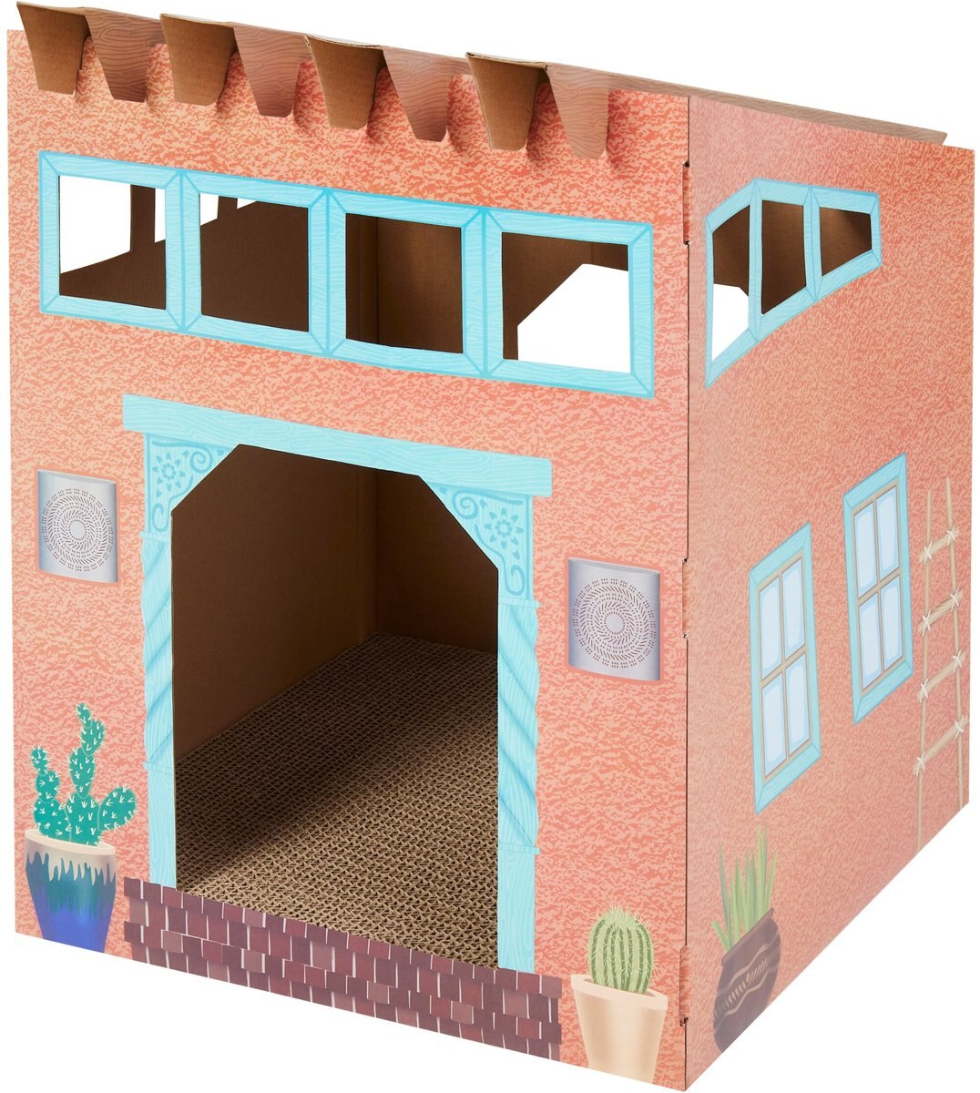 FRISCO Southwestern House Cardboard Cat House